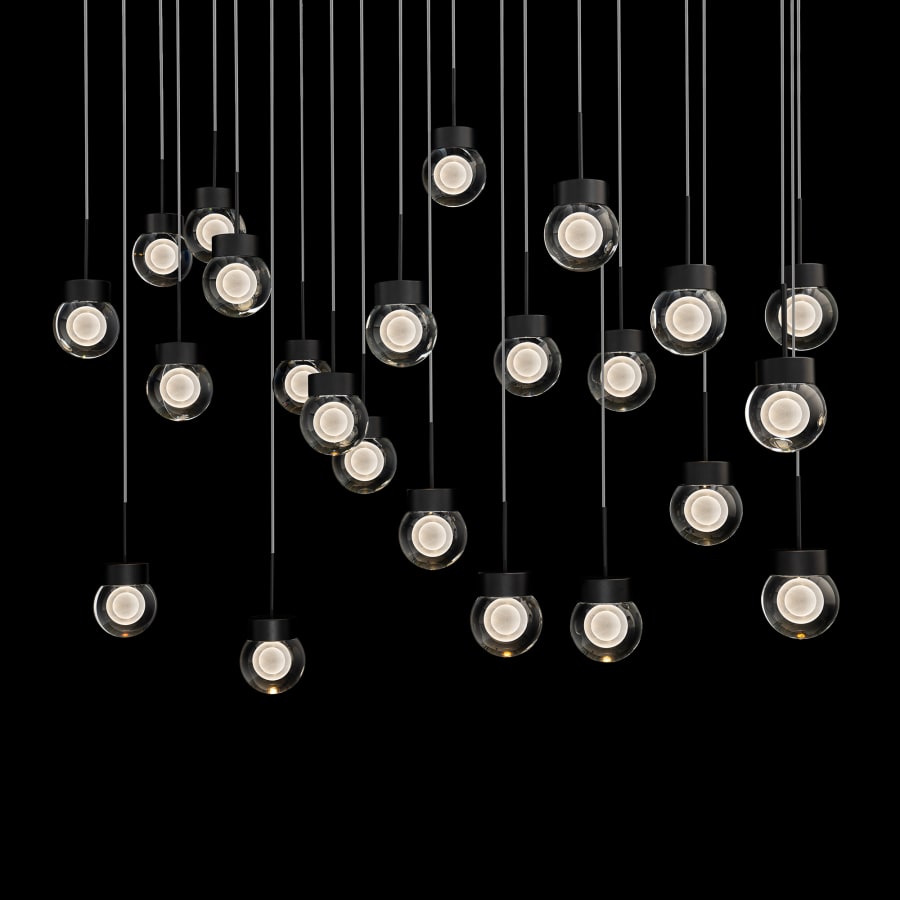 Double Bubble 23 Light 14" Wide LED Suspension Multi Light Pendant