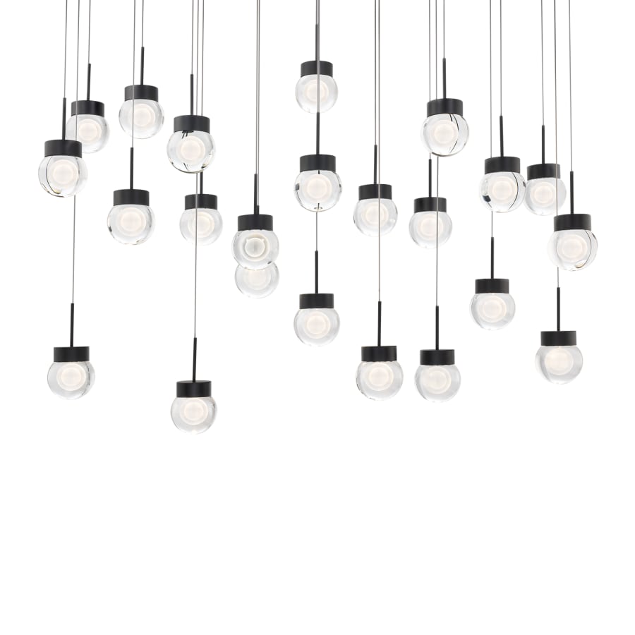 Double Bubble 23 Light 14" Wide LED Suspension Multi Light Pendant