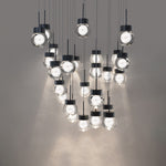 Double Bubble 25 Light 28" Wide LED Suspension Multi Light Pendant
