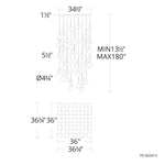 Double Bubble 41 Light 28" Wide LED Suspension Multi Light Pendant