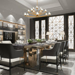 Double Bubble 15 Light 42" Wide LED Globe Chandelier