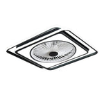 Modern Minimalist Stepless Dimming Invisible Bladeless Ceiling Fan Light for Bedroom