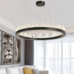 Villa Collection Crystal Wheel Chandelier