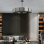 Stainless Steel Industrial Modern Ring Chandelier