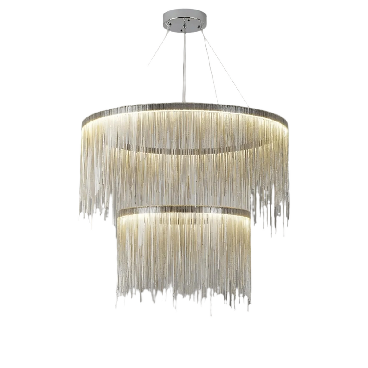 Cadena Steel Tassel Modern Chandelier
