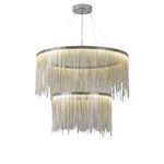 Cadena Steel Tassel Modern Chandelier