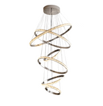 6-Tier Crystal Ring Modern Chandelier
