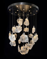 Moonlight Sonata 38"W Selenite 17-Lt LED Pendant Chandelier