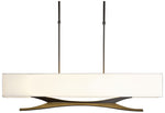 Moreau 42" Dark Smoke Long Pendant with Natural Anna Shade
