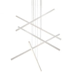 Z-Bar Pendant Rise, Large Square, LED, Matte White, 50.5"W (ZBP-48-RS-SW-MWT-CNP 407UENU)