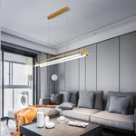 Double Strip LED Dining Room Chandeliers Metal Island Kitchen Pendant Lighting