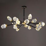 Diamante Crystal Branch Chandelier, Black