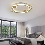 Oval Shaped Bedroom Flush Mount Lighting Unique LED Ceiling Lights