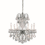 New Orleans 27"H x 24"W 7-Light Crystal Chandelier in Black Pearl