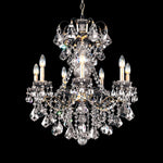 New Orleans 27"H x 24"W 7-Light Crystal Chandelier in Heirloom Br