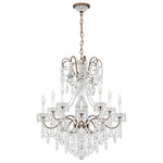 New Orleans 31"H x 28"W 10-Light Crystal Chandelier in Etruscan G