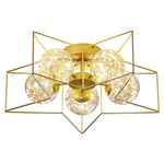 5 Light 5-pointed Star Design LED Modern Flush Mount Ceiling Lighting