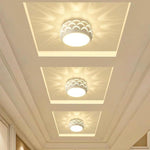 Globe Modern Flush Mount Drum Light Hallway Entryway LED Ceiling Light