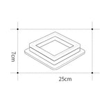 Metal Acrylic Square Design Flush Mount Lighting Modern LED Ceiling Light
