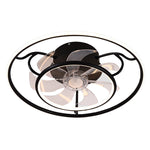 Nordic Frequency Conversion Adjustable Ceiling Fan Lights For Living Room Bedroom Dining Room