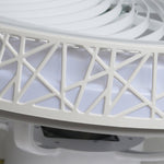Nordic Hollow Minimalist Three-color Dimming Integrated Bladeless Ceiling Fan Lamp
