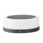 Round Acrylic Waterproof White LED Modern Solar Lights Outdoor Garden Lights