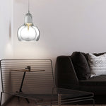 Nordic Post-modern Minimalist Glass Chandelier for Bedside Entryway Bar