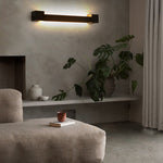 Nordic Ultra-thin Long Strip LED Bedside Background Wall Rotatable Wall Lamp
