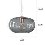 Artistic Electroplated Glass LED Nordic Pendant Lighting Island Light