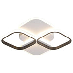 Overlapping Squares Flush Mount Ceiling Light Geometric LED Light