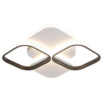 Overlapping Squares LED Modern Ceiling Light Flush Mount Lighting