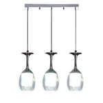 3-light Electroplated Aluminum Plastic LED Modern Chandeliers Island Lights