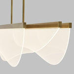 Nyra 72" Wide Plated Brass LED Linear Pendant Light