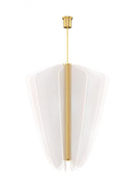 Nyra Chandelier, 1-Light, LED, Plated Brass, Acrylic, 42.25"W (700NYR42BR-LED930 70PDEUM)