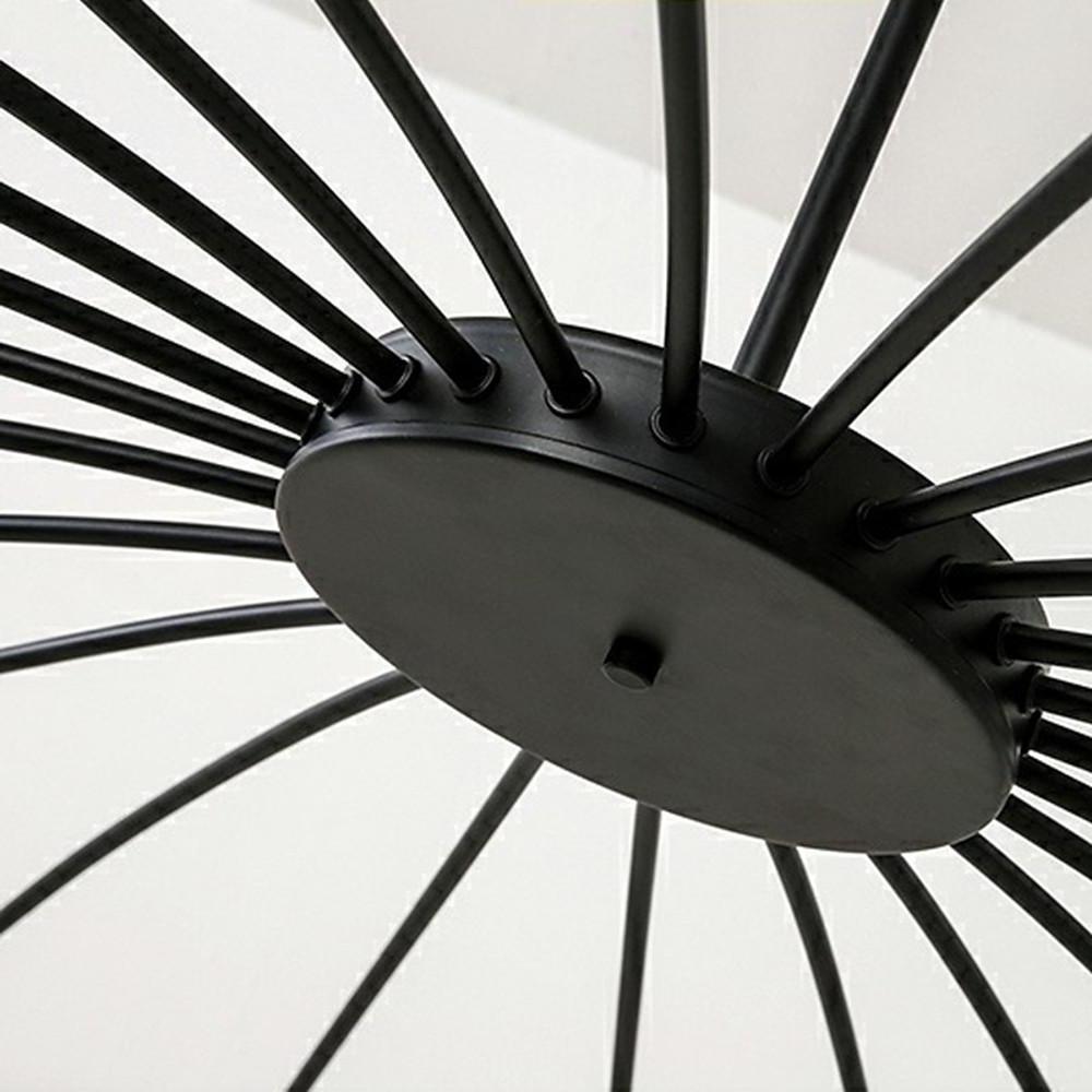 Linear Sputnik Chandelier - Black Metal,12 Light, Modern Hanging Lights