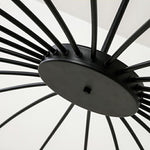 Linear Sputnik Chandelier - Black Metal,12 Light, Modern Hanging Lights