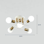 Geometric Artistic LED Country Nordic Ceiling Lights Flush Mount Lighting