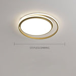 Circular Modern Acrylic LED Flush Mount Ceiling Light for Bedroom