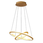 2-light Circles Shaped LED Nordic Chandeliers Hanging Ceiling Lights