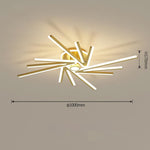 Abstract Tube Flower Shaped LED Nordic Flush Mount Lighting Ceiling Lights