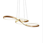 Sputnik Wave Design Semi Flush Chandeliers Metal Silica Gel Ceiling Lights