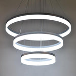Adjustable Gradated 3 Rings Dimmable LED Modern Chandeliers Pendant Lighting