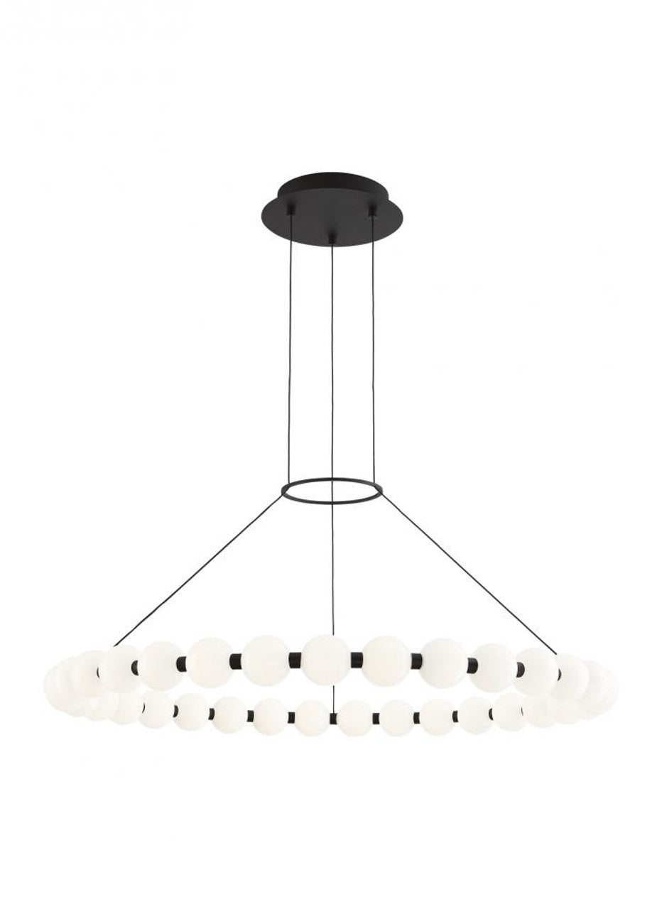 Orbet Chandelier, 1-Light, LED, Black, 36.1"W (700OBT36B-LED927 70PGALA)