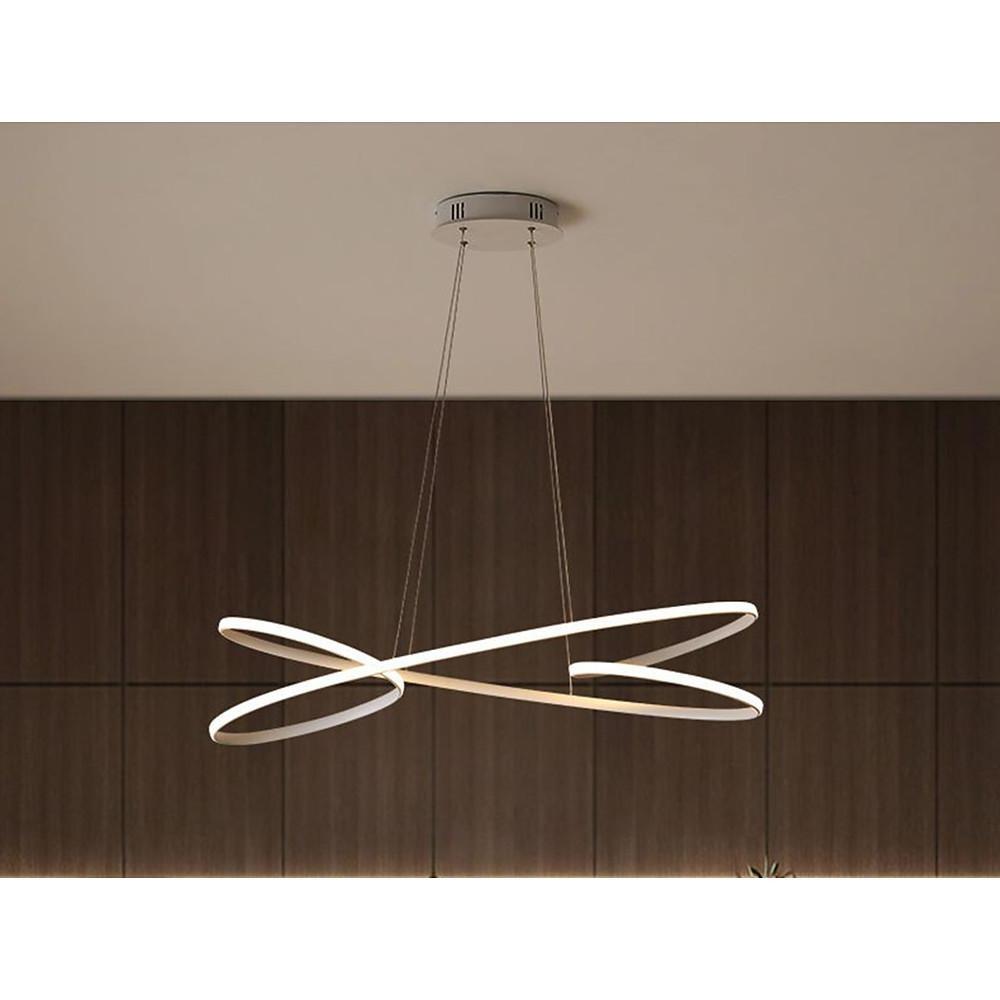 Vintage LED Ribbon Twist Chandelier