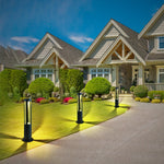 Round Strips IP65 Waterproof Black Modern Outdoor Light Pathway Lights