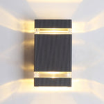 Square Round Waterproof Up And Down Lighting LED Modern Wall Sconces