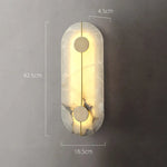 Moonshade Natural Marble & Brass Wall Sconce