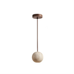Travertine Ball Pendant Light Fixture
