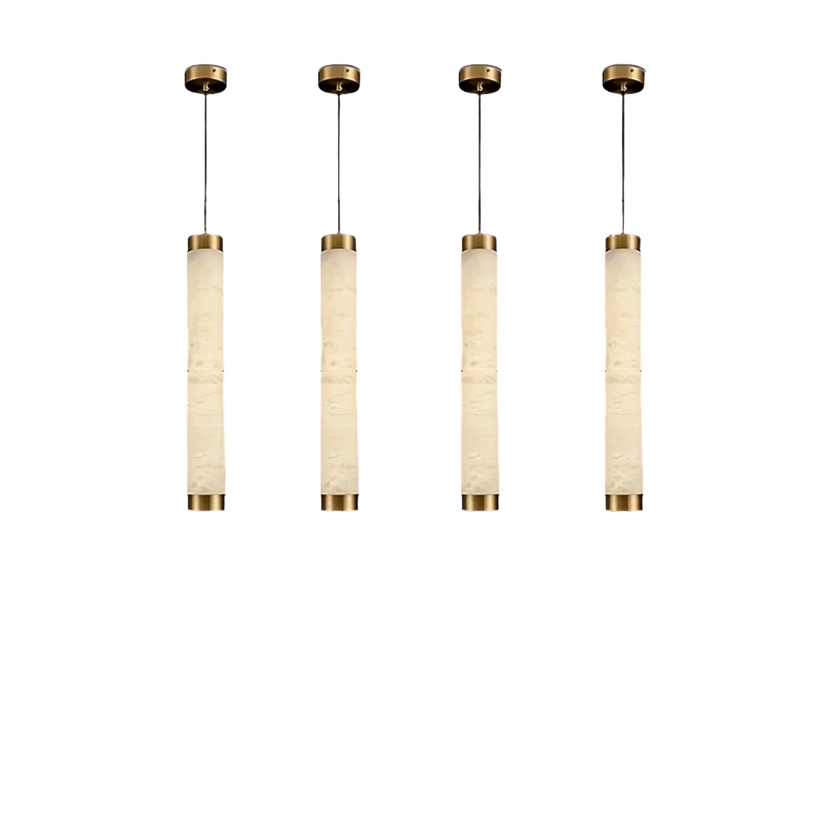 23" Natural Marble Pendant Light