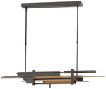 Planar 48.3"W Soft Gold Accented Oil Rubbed Bronze Standard LED Pendan